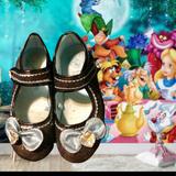 Disney Costumes | Disney Alice In Wonderland Shoes Size 1112 | Color: Black/Blue | Size: 1112