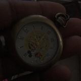 Disney Accessories | Mickey Mouse Pocket Watch | Color: Gold | Size: Os