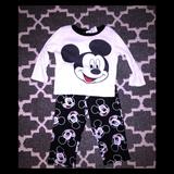 Disney Pajamas | Boys Size 4 Mickey Mouse Pjs. | Color: Black/White | Size: 4tb