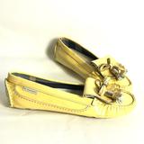Burberry Shoes | Burberry Women Yellow Patent Leather Flats Size 8 | Color: Yellow | Size: 8