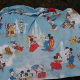 Disney Bedding | Disney Twin Sized Mickey Minnie Fitted Sheet | Color: Blue/Red | Size: Twin