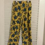 Disney Pajamas | Boys Minions Fleece Pajama Pants Size 6 | Color: Black/Yellow | Size: 6b