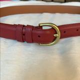 Coach Accessories | Coach Vintage Red Leather Belt Size Small | Color: Red | Size: Os