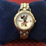 Disney Accessories | Disney Minnie Mouse Time Works Watch | Color: Gold/Silver | Size: 6 12 End To End