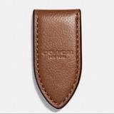 Coach Accessories | Coach Leather Money Clip | Color: Brown | Size: See Description