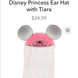 Disney Accessories | Disney Princess Ear Hat With Tiara | Color: Pink | Size: Osg