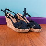 American Eagle Outfitters Shoes | Denim Wedges | Color: Blue | Size: 8