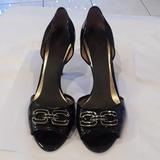 Coach Shoes | Coach Black Leather High Heels, Size 8 | Color: Black | Size: 8