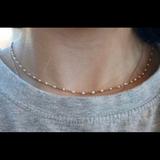 Brandy Melville Jewelry | Gold And White Choker | Color: Gold/White | Size: Os