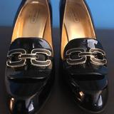 Coach Shoes | Coach Patent Leather Pumps | Color: Black/Gold | Size: 9