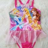 Disney Swim | 3$30 Disney Princess Swimsuit 1 Pc Sz 2t Pink F6 | Color: Pink | Size: 2tg