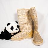Coach Shoes | Gold Coach 'Nikole' Winter Boots | Color: Gold | Size: 7