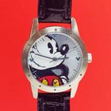 Disney Accessories | Mickey Mouse Wristwatch Walt Disney Watch Limited | Color: Black/Silver | Size: Os