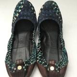 Burberry Shoes | Burberry Peacock Flats | Color: Blue/Green | Size: 8.5