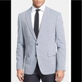 Burberry Suits & Blazers | Burberry Powder Blue Blazersports Jacket | Color: Blue | Size: 56r