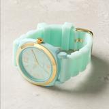 Anthropologie Accessories | Anthropologie Teal And Gold Watch | Color: Gold | Size: Os