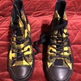 Converse Shoes | Converse Chelsea Boots Woolrich Hitop Women Size 5 | Color: Black/Yellow | Size: 5