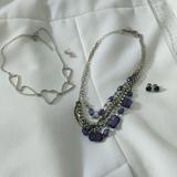 American Eagle Outfitters Jewelry | Jewelry Mix | Color: Blue/Silver | Size: Os