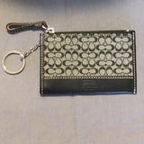 Coach Accessories | Coach Black Cardkey Chain Holder | Color: Black | Size: Os
