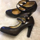 Coach Shoes | Coach Mary Jane Platform Pumps. | Color: Brown | Size: 7.5
