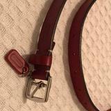 Coach Accessories | Coach Burgundy Belt - S | Color: Red | Size: S