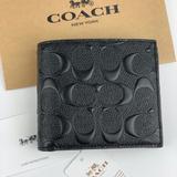 Coach Bags | Coach 3-In-1 Mens Wallet In Signature Leather | Color: Black | Size: Os