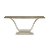 Caracole Compositions Avondale 64.25" Solid Wood Console Table Wood in Brown/Gray, Size 28.5 H x 64.25 W x 17.25 D in | Wayfair C021-417-442