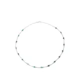 Infinity Silver Women's Sterling Silver 18 Inch Enhanced Turquoise Beaded Necklace