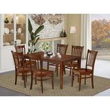 Alcott Hill® Kimberlee 6 - Person Solid Wood Dining Set Wood in Brown, Size 30.0 H in | Wayfair 553211E4E4D74044BEF3B55D4F7CD1F8