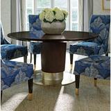 Lexington Carlyle Dining Table Plastic/Acrylic/Wood/Metal in Brown, Size 29.5 H x 60.0 W x 60.0 D in | Wayfair 01-0736-875C