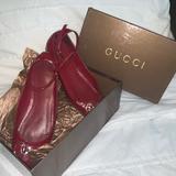 Gucci Shoes | Authentic Gucci Flats | Color: Red | Size: 10