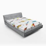 East Urban Home Fishing Fitted Sheet Microfiber/Polyester in White, Size Full | Wayfair A9E814912D004EC28632F3D56A09064F