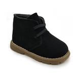 Chulis Footwear Boys' Casual boots BLACK - Black Cuby Leather Boot - Boys