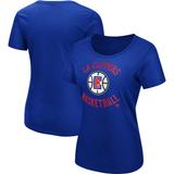Women's Majestic Royal LA Clippers The Main Thing T-Shirt