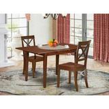 Winston Porter Glane 3 Piece Extendable Solid Wood Dining Set Wood in Brown | Wayfair CB1A0CE733DC435DBF37D177A1AA1DD6