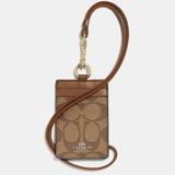 Coach Accessories | Coach Id Lanyard-Signature Coated Canvas | Color: Brown/Tan | Size: 2 34 (L) X 4 (H)