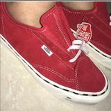 Vans Shoes | Limited Edition Style Diamo Ni Hairy Suede Redwhite Brand New Vans | Color: Red/White | Size: Various