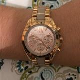Michael Kors Jewelry | Michael Kors Chronograph Rose Gold Watch, New | Color: Gold | Size: Os