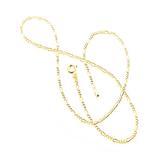 Yeidid International Women's Necklaces - 18k Gold-Plated Figaro Chain Necklace