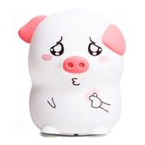 Flash E-Sales Night Lights - White & Pink Multicolor-Changing Lovely Pig Night-Light
