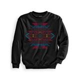 Men's Signature Graphic Aztec Jacquard Sweatshirt, Black XL