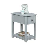 Rosecliff Heights Tioga End Table w/ Storage Wood in Brown/Gray, Size 23.0 H x 22.0 W x 11.75 D in | Wayfair 230CEA2DD4214438855292988FA76C67