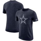 Dallas Cowboys Nike Marled Historic Logo Performance T-Shirt - Navy