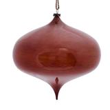 Vickerman 623220 - 6" Copper Wood Grain Onion Christmas Tree Ornament (2 pack) (MC198988)