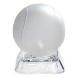 Winston Porter Aiko Crystal Frosted Etched Tennis Ball on Base Paper Weight, Size 7.3 H x 6.2 W x 6.2 D in | Wayfair