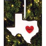 Personalized Planet Ornaments - White & Red 'Home' State Ornament