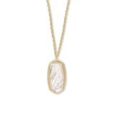 Kendra Scott Women's Necklaces GOLD - Ivory Mother-of-Pearl & 14k Gold-Plated Rae Pendant Necklace