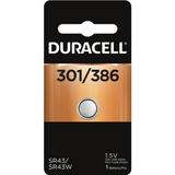 Duracell 11009 - 301/386 1.5 volt Coin Cell Silver Oxide Battery (DURD301/386PK09)