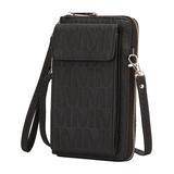 MKF Collection by Mia K. Women's Crossbodies Chocolate - Chocolate Caddy Cell Phone Crossbody Bag