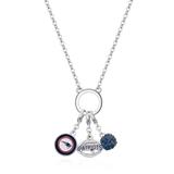Women's New England Patriots Three-Charm Necklace
